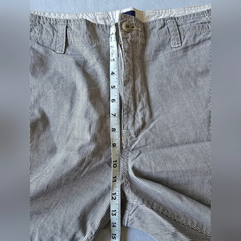 Gap Men’s Blue/White Striped‎ Cotton Cargo Shorts Size 36